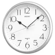 NEW Seiko Rockwell Silver Wall Clock, 28cm