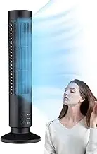 Standing Tower Fans Cooling for Bedroom - 12.99inch Tower Fan,1/2 Electric Fan for Cooling,Bladeless Fan,2 Speed Setting Bladeless Portable Fan,Space-Saving Fan for Home Living Room and Offices