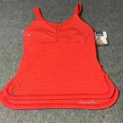 Outdoor Research Bryn Tank Top Women's Built-in Bra Slim Fit XS Scarlet Red