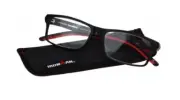 Foster Grant IRONMAN + 1.75 Reading Glasses Black/red IronFlex Case New