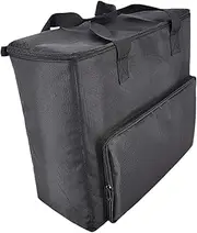 MagiDeal PC Computer Tower and Monitor Carrying Case Oxford Fabric Lightweight with Front Pocket Wear Resistant Storage Bag Waterproof, 46x20x42cm
