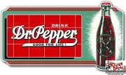 (DP-116) 12" DR PEPPER PANEL RAYS COOLER POP soda coca cola machine decal