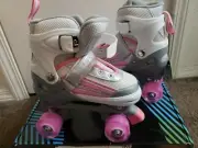 Kuxuan Saya Roller Skates Adjustable Kids with All Wheels Light up Med. 13c-3Y