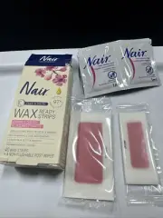 Nair Hair Remover Wax Ready Strips, Face and Bikini Hair Removal Wax Strips 40ct
