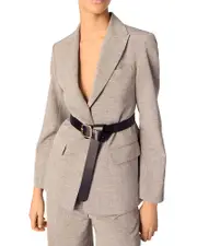Maje Belted Suit Jacket