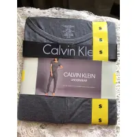 在飛比找蝦皮購物優惠-CK Calvin Klein 灰色短袖家居服套組 睡衣睡褲