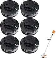 6 Pack C3-2 Trimmer Head Spool Replacement Kit for Stihl FSA 57 FSA 56 FSA 50 FSE 52 FSE52, Weed Eater String Trimmer Parts 4009 710 4305
