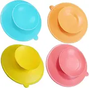 CLISPEED Detachable Suction Pads Baby Bowl Suction Cup Holder Reusable Tableware Mats