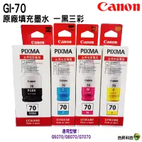 在飛比找蝦皮商城優惠-CANON GI-70 原廠填充墨水 適用 適用 GM207