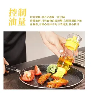 【健康控油】食品級矽膠雙頭油刷(烘焙 醬料刷 矽膠刷 油壺 燒烤刷子 油瓶 蛋液刷 烤肉刷 奶油刷)