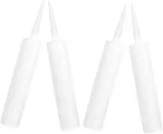 Gadpiparty 4Pcs Fillable Caulk Tubes Empty Sealant Bottles for Epoxy Grouting and Caulking Repairs for Kitchen Bathroom and Laundry Use Tip for Easy
