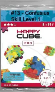 Happy Cube Puzzle Brain Teaser Cube Puzzle 3D Foam Puzzle - 6 styles available