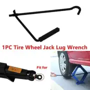 Steel Scissor Jack Handle Crank Tool Car Van Garage Tire Wheel Lug Wrench Black