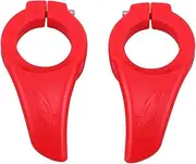 [BESPORTBLE] 2 Pairs Rest Handle Bar Bike Handlebar Ends Handlebar Caps Handlebar Grips Replacement Shrimp Net Cycling Accessories Se Bike Accessories Thumb Rest Handlebar Relax Handle Bar Red