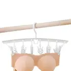 Foldable Laundry Hanger Drying Rack Rotary Hook Drip Hanger With Clips wonderful