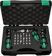 Wera Kraftform 7440/41/42 Torque Screwdriver 0.3-6.0 Nm and Bit Set, 27-Piece