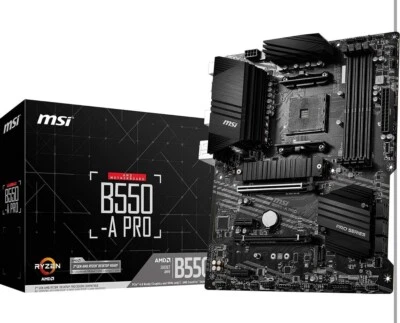 MSI B550-A PRO ProSeries Motherboard (AMD Ryzen 5000, AM4, DDR4, PCIe 4.0, SA...