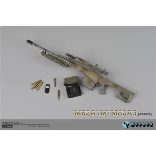 【玩模坊AH-004】 M82A1 狙擊槍 ZY15-9 迷彩色 (我是塑膠模型)