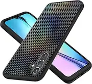 [jioeuinly] for Pinwheel Plus 3 Case Compatible for Samsung Galaxy A14 5G Phone Case Cover TPU Soft Silicone 3D Colorful Laser Reflection Black