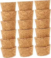 STOBAZA Craft Cork Bottle Stoppers 20pcs Wooden Wine Corks Airtight Design for Extended Beverage Freshness