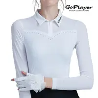 在飛比找momo購物網優惠-【GoPlayer】女高爾夫長袖防曬袖套衣(高爾夫運動女上衣