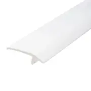 1 1/2 Inch White Flexible Polyethylene Off-Set Barb Tee Moulding 250 Foot Coil