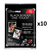 10x Ultra PRO One-Touch 23pt Magnetic Card Display Holder Standard Black-Border