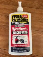 Vintage Westley's The Original BLECHE-WITE Tire Cleaner 25 oz Bottle FULL HTF