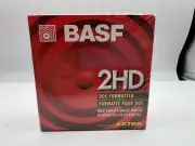 SEALED BASF 2HD DOS FORMATTED HIGH DENSITY 10 DISKETTES EXTRA