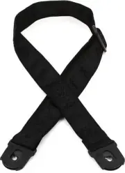 D'Addario Planet Lock Guitar Strap - Black Satin (3-pack) Bundle