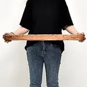 SwallowLiving Rustic Hand Carved Decorative Wood Dough Bowl, Approx 30-Inch Large Bread-Shaped Centerpiece, Long Wooden Bowl for Home Decor