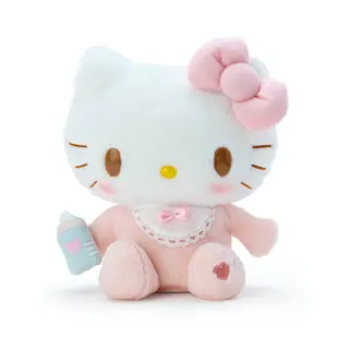 小禮堂 Hello Kitty 動動絨毛玩偶 錄音娃娃 說話娃娃 布偶 精緻盒裝 (粉 寶寶)