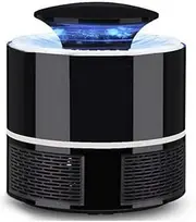 USB Mosquito Insect Killer Electric Lamp LED Light Fly Bug Zapper Trap Catcher (Small, Black)
