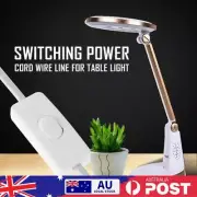 1.8m/5.9ft Switching Power Cord Wire Line Cable with Switch for Table Lights