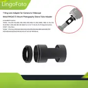 T Ring Lens Adapter for EOS /Nikon/Sony + M42x0.75 Mount Photography Sleeve