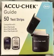 Accu-Chek Guide Glucose Blood Test Strips - 50 Count