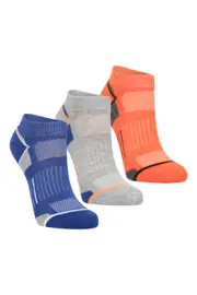 Kids IsoCool Trainer Length Socks 3-Pack