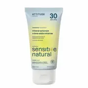 ATTITUDE Mineral Sunscreen for Sensitive Skin, EWG Verified, Broad Spectrum UVA/