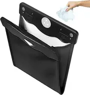 Smart LED Car Trash Can, Waterproof Vehicle Rubbish Container, Foldable Vehicle Trash Bag, PU Leather Bag with Smart LED Light, Leakproof Rubbish