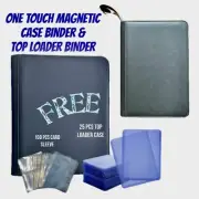 Top Loader Binder & FREE One Touch Magnetic Thick Hard Case Binder