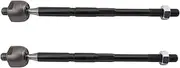 TRQ Front Inner Tie Rod Set Driver & Passenger Side Inner Compatible with 2018-2019 Ford EcoSport