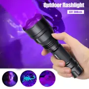 UV Violet Flashlight Rechargeable 395nm Black Light Blacklight Inspection Lamp