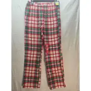 Jammies FOr Your Families Pajama Pants Plaid Womens Size Small Red Green