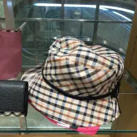 在飛比找蝦皮購物優惠-日本百貨專櫃購入 DAKS 經典格紋抗UV 遮陽帽 防曬帽 