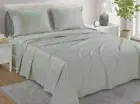 100% Cotton Bed Sheets Queen Set With Sheet & Pillowcase Sets - 800 Thread Co...