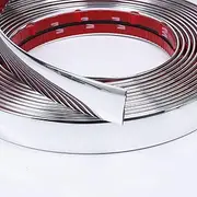 SBWLKJ 3/4"(20mm) Automotive Chrome Side Moldings 18FT Universal Car Side Moldings(Self-Adhesive) UV-Protected Scratch-Proof for All Vehicles Body Door Window Bumper