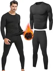 [FANBOLD] Thermal Underwear Set for Men - Long Sleeve Top and Pants, Winter Warm Base Layer, Soft and Comfortable for Snow or Ski