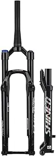 ZECHAO Air Mountain Bike Suspension Fork 27.5/29in, Aluminum Alloy Thru Axle 110mm 1-1/2" Disc Brake Air Pressure 120PSI Bike Front Forks