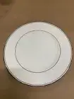 Lenox White Porcelain Federal Platinum Dinner Plate 10.75" D New