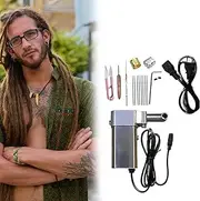 Instant Dreadlocks Maker, Electric Handheld Dreadlocks Machine, Automatic Instant Hair Making Machine with 20 Needles, 6-16mm Crochet Twisting Braiding Machine, Make Dreadlocks Easier 10mm